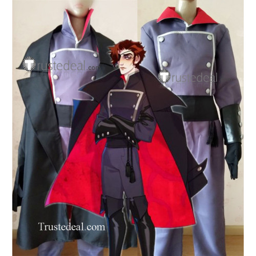 The Arcana Game Julian Black Military Cosplay Costume