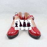 K Kushina Anna Cosplay Red Lolita Shoes