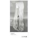 Shining Hearts Melty Long Silver White Curly Cosplay Wig