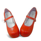 The Adventures of Pinocchio Red Lolita Cosplay Shoes