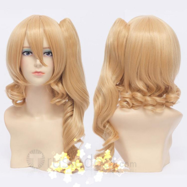 Touhou Project Flandre Scarlet Blonde Gold Ponytail Cosplay Wig