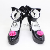 Rozen Maiden Souseiseki Shinku Black Brown Cosplay Shoes Boots