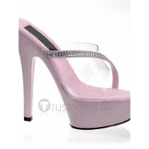 Imported PVC Upper High Heel Open-toes Platform Sexy Sandals(99-53)