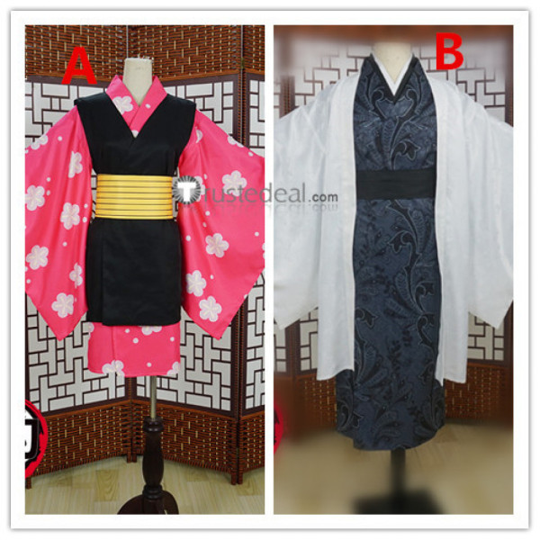 Kimetsu no Yaiba Demon Slayer Makomo Muzan Kimono Cosplay Costumes