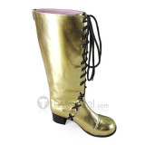 Vocaloid Megurine Luka Gold Cosplay Boots