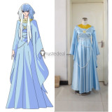 Saint Seiya Polaris Hilda Blue Dress Cosplay Costume