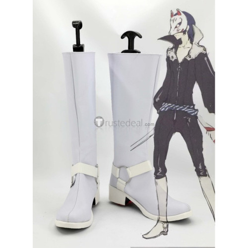 Persona 5 Yusuke Kitagawa Fox White Cosplay Shoes Boots