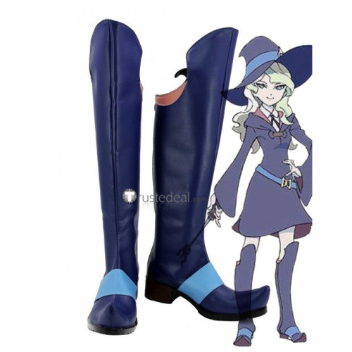 Little Witch Academia Diana Blue Cosplay Boots Shoes