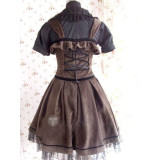 Gothic Chocolate Lolita Jumper and Black Blouse