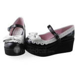 Black Bow Lolita Shoes