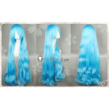 One Piece Nefertari Vivi Long Blue Curly Styled Cosplay Wig 2