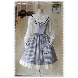 Infanta Striped Sailor Lolita Dress