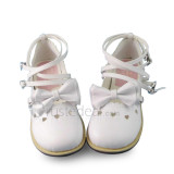 White Bow Lolita Shoes