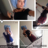 Assassination Classroom Shiota Nagisa Blue Poytails Cosplay Wigs