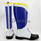 Mobile Suit Gundam IRON BLOODED ORPHANS McGillis Fareed White Blue Cosplay Boots Shoes