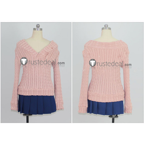 The Idolmaster Cinderella Girls Karen Hojo Pink Sweater Cosplay Costume