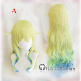 Miss Kobayashi's Dragon Maid Lucoa Long Gradients Yellow Green Blue Cosplay Wig 80cm