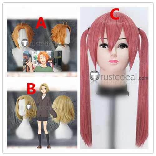 Horimiya Hori-san to Miyamura-kun Remi Ayasaki Yuki Yoshikawa Kouichi Shindou Orange Pink Blonde Cosplay Wigs