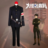 Dai Gyakuten Saiban Naruhodou Ryounosuke no Bouken Defense Attorney Kazuma Asougi University Uniform Black Cosplay Costume