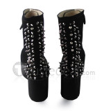 Punk Gothic Style Lolita Short Cylinder Boots