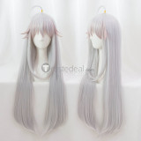 Grimoire of Zero Witch Zero Silver Gray Cosplay Wig 80cm