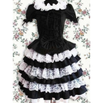 Cotton Voile Lace Bowknot Lolita Dress(CX470)