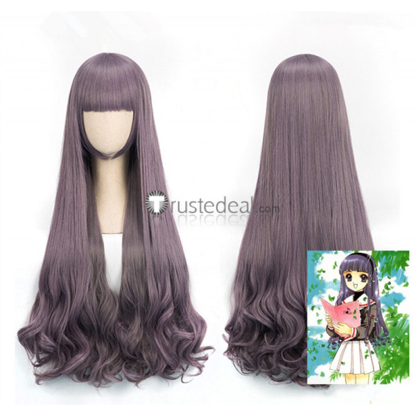 Cardcaptor Sakura Clear Card Tomoyo Daidouji Long Light Purple Cosplay Wig