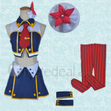 Love Live Nishikino Maki Blue Perform Cosplay Costume