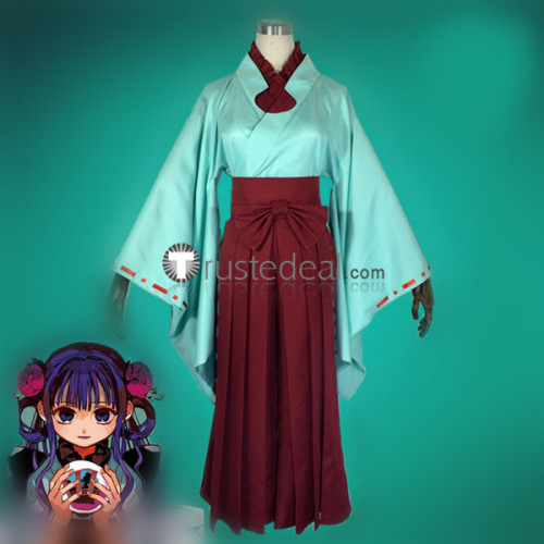 Jibaku Shounen Hanako-Kun Akane Aoi Miko Kimono Cosplay Costume