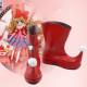 Shugo Chara Rima Mashiro Clown Drop Red Cosplay Boots Shoes