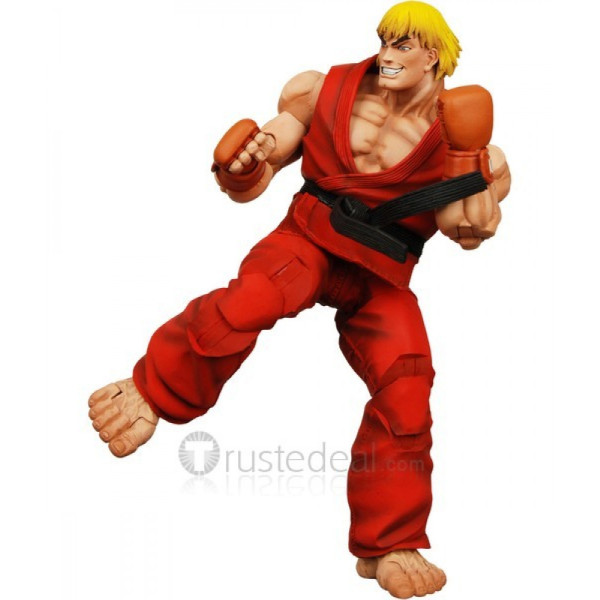 Street Fighter KEN Red Cosplay Costume
