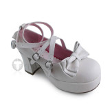 White Lolita Heels Footwear
