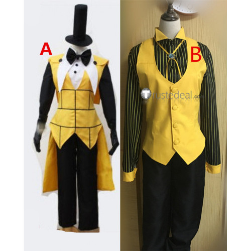 Gravity Falls Bill Cipher Yellow Black Cosplay Costume