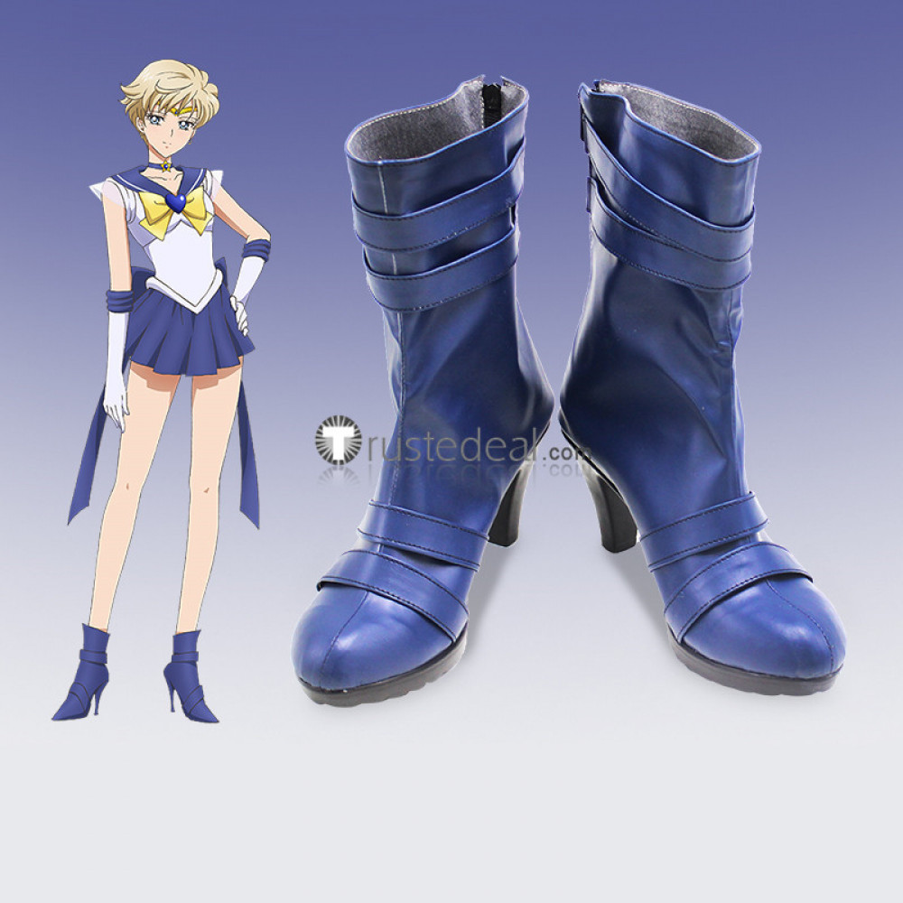 Sailor Moon Sailor Uranus Haruka Tenoh Cosplay Shoes Boots Custom Made