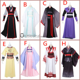 Mo Dao Zu Shi Lan Wangji Wei Wuxian Wei Ying Wen Ning Jiang Cheng Jiang Yanli Jin Ling Mo Xuan Yu Cosplay Costumes