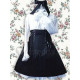 Cotton White And Black Long Sleeves Lolita Dress(CX465)