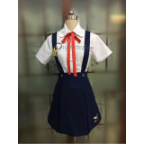 Bakemonogatari Mayoi Hachikuji White Blue School Uniform Cosplay Costume
