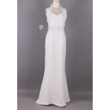 Final Fantasy XV Lunafreya Nox Fleuret White Ball Gown Dress Cosplay Costume
