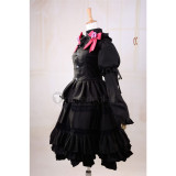 Date A Live Tokisaki Kurumi Black Gothic Lolita Cosplay Costume