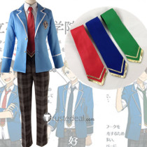 Ensemble Stars Trickstar Hokuto Hidaka Blue School Uniform Cosplay Costume