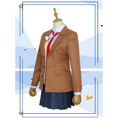 Seishun Buta Yarou wa Bunny Girl Senpai no Yume wo Minai Sakurajima Mai  School Uniform Cosplay Costume