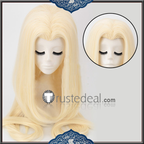 Naruto Tsunade 5th Hokage Creamy Blonde Widow's Peak Cosplay Wig