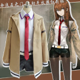 Steins Gate Makise Kurisu Cosplay Costume