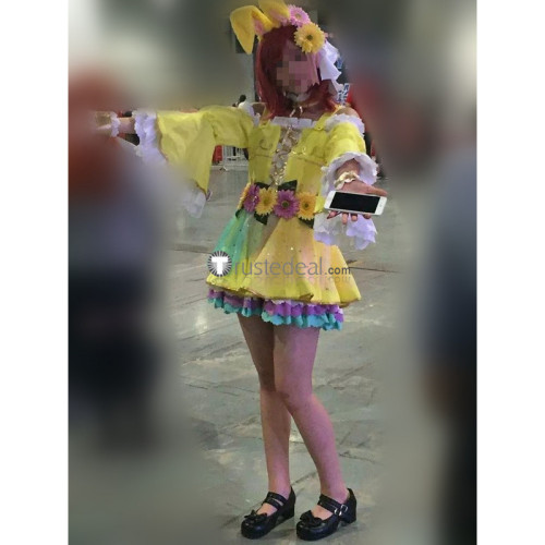 Love Live Nishikino Maki Bunny Yellow Cosplay Costume