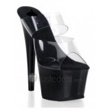 Transparent PVC Upper High Heel Open-toes Platform Sexy Sandals(701-03)