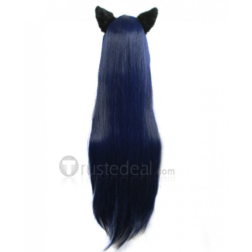 League of Legends Ahri Long Blue Cosplay Wig
