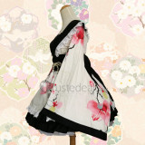 Gokuraku Jodo GARNiDELiA Lolita Kimono Yukata White Pink Cosplay Costumes