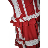 Cotton Red Sleeveless Lolita Dress(CX002)