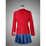 Toradora Taiga Aisaka and Ami Kawashima Red School Uniform Cosplay Costume