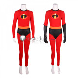 The Incredibles 2 Elastigirl Helen Parr Red Jumpsuit Cosplay Costume